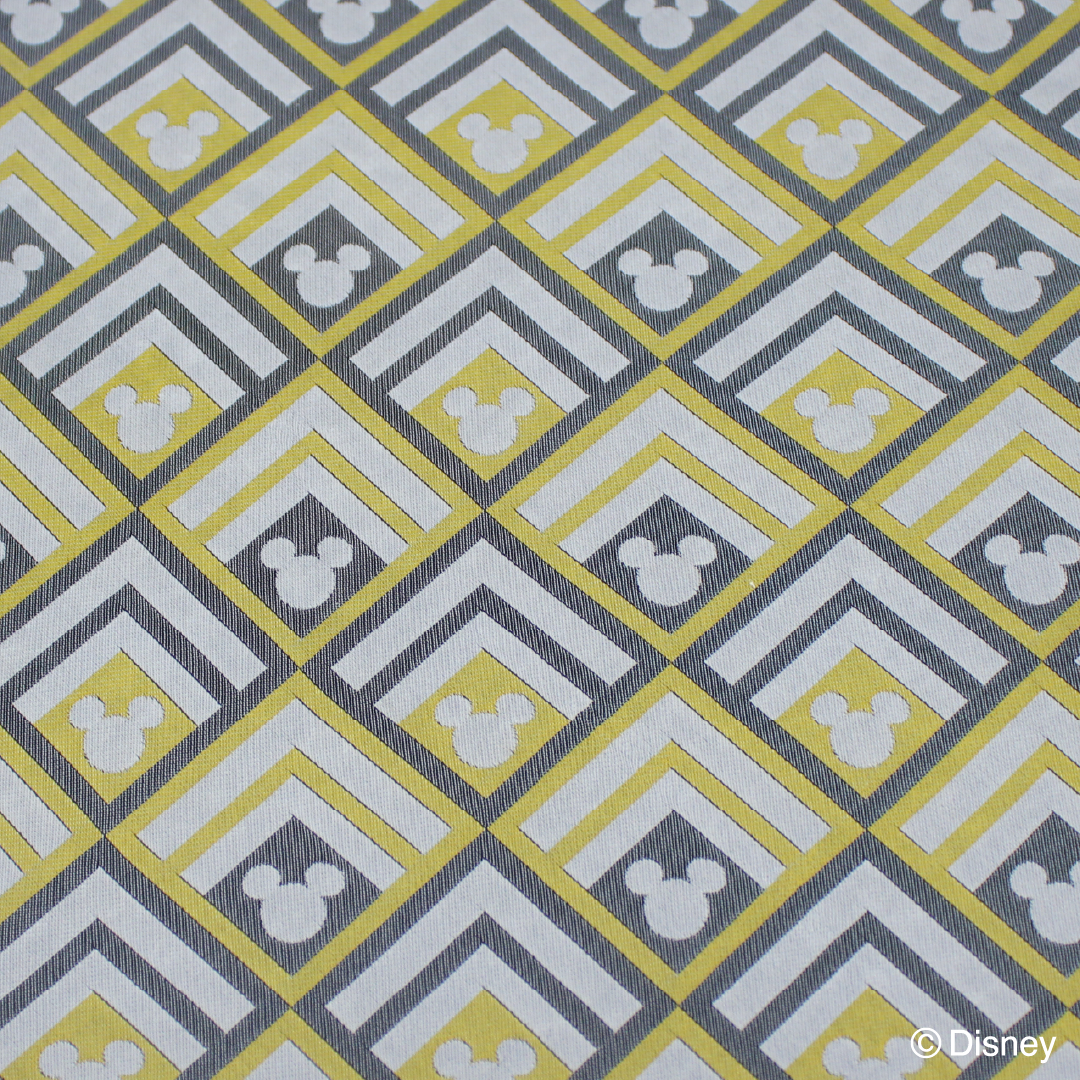 絹織ガラスパネル ミッキーマウス -入子菱-