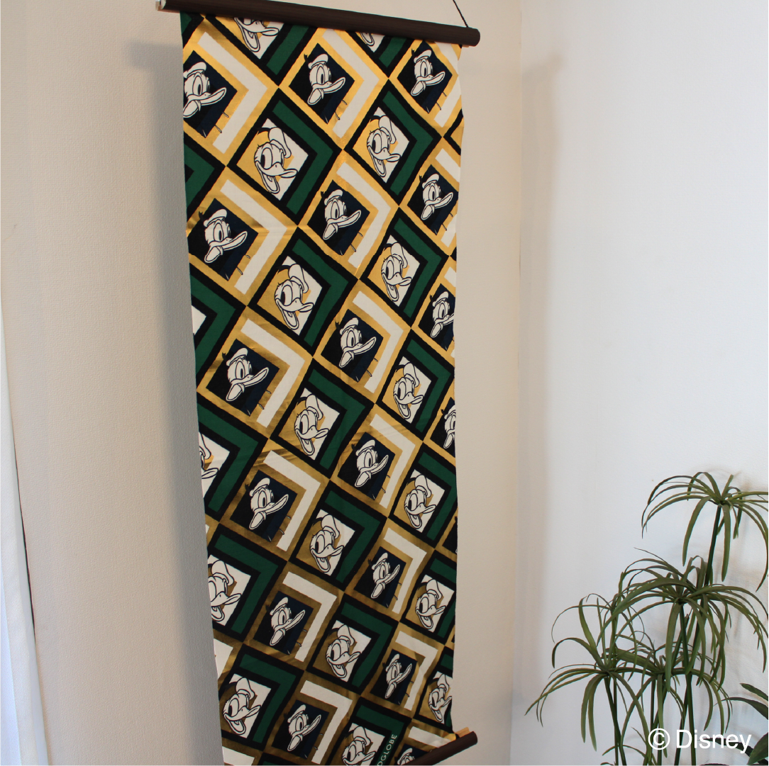 箔押し手ぬぐい ドナルド -菱格子-