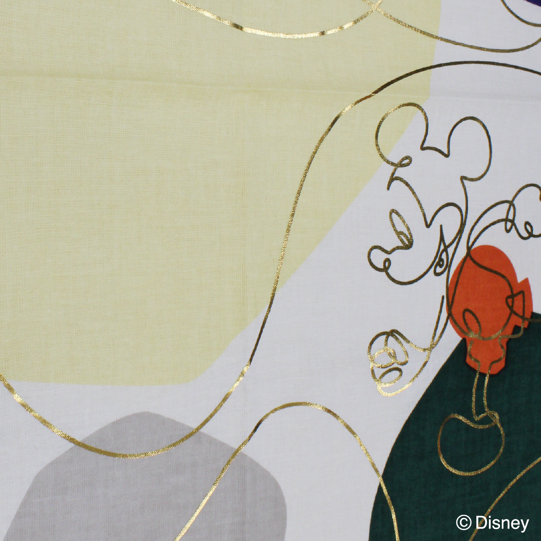 箔押し手ぬぐい ミッキーマウス -結-