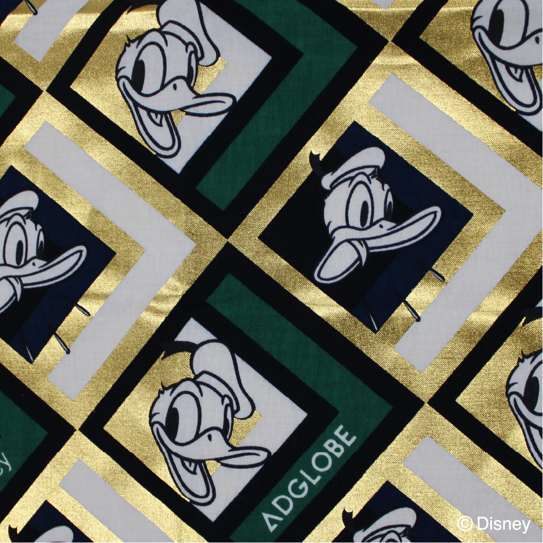 箔押し手ぬぐい ドナルド -菱格子-