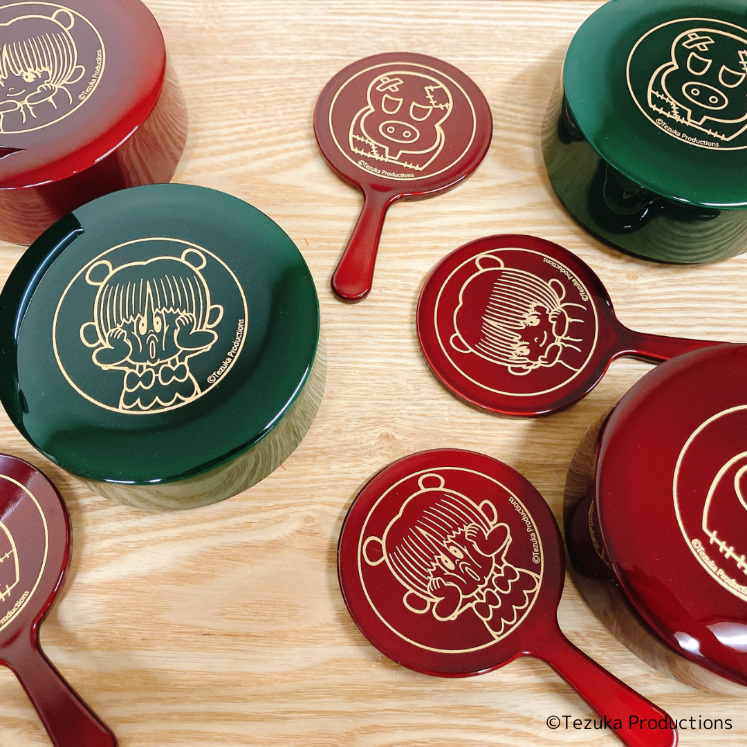 <玉虫塗>ハンドミラー アッチョンブリケ!ピノコ