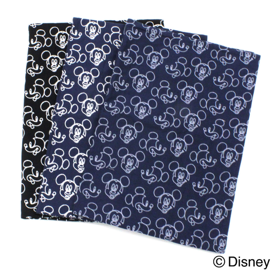 織紋ピロケース 紡ぎ笑ミッキー