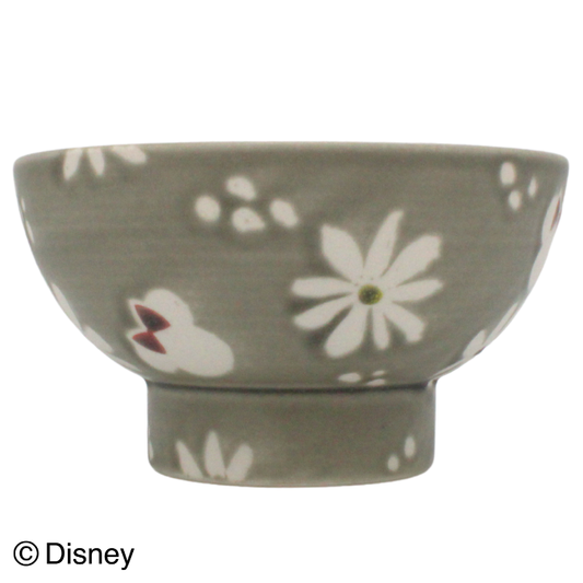 【受注商品】砥部焼 花丸茶碗 灰色 -ミニー-【お届けは26年2月中旬より順次】