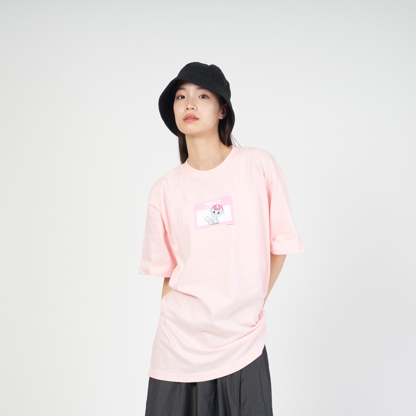 <ARC>HELLO MY NAME IS(ユニコ)Ⅰ Tシャツ PINK