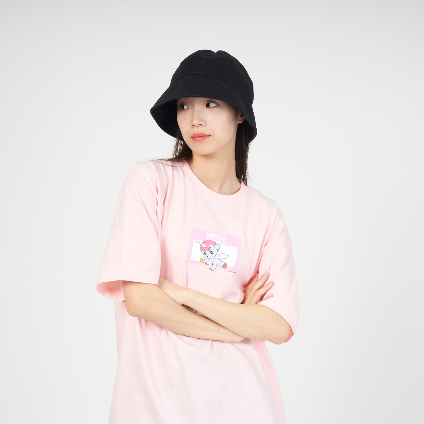<ARC>HELLO MY NAME IS(ユニコ)Ⅳ Tシャツ PINK