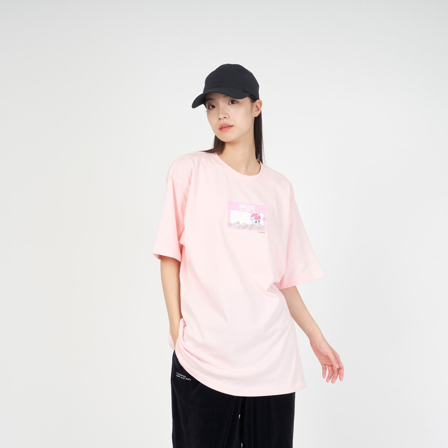 <ARC>HELLO MY NAME IS(ユニコ)Ⅲ Tシャツ PINK