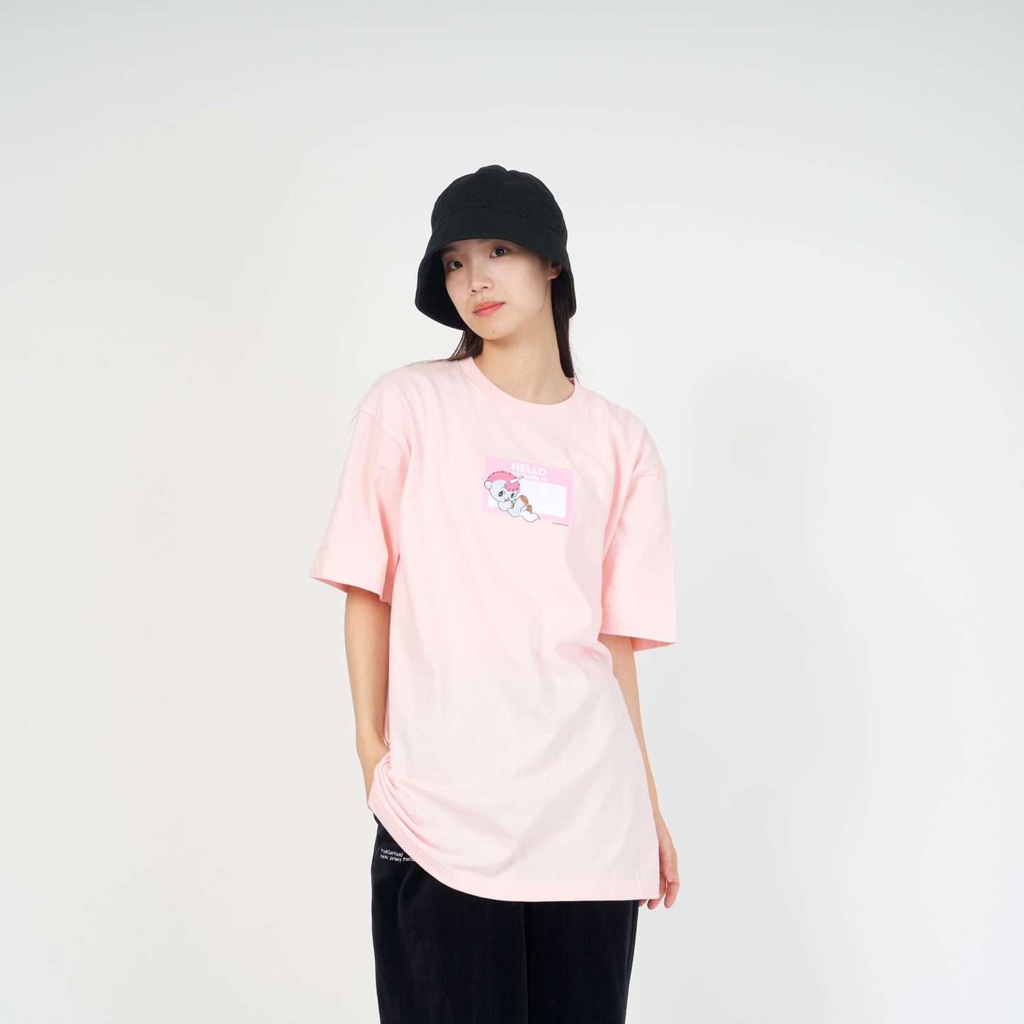 <ARC>HELLO MY NAME IS(ユニコ)Ⅱ Tシャツ PINK