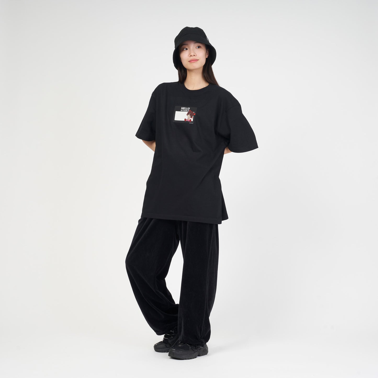 【予約商品】<ARC>HELLO MY NAME IS(ピノコ)Ⅰ Tシャツ BLACK【お届けは24年2月下旬より順次】