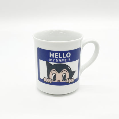 【受注商品】＜Kiln-ium＞波佐見焼マグカップ　HELLO MY NAME IS（ATOM）PURPLE【お届けは4月下旬より順次】