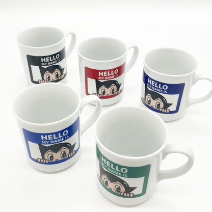 【受注商品】＜Kiln-ium＞波佐見焼マグカップ　HELLO MY NAME IS（ATOM）GREEN【お届けは4月下旬より順次】