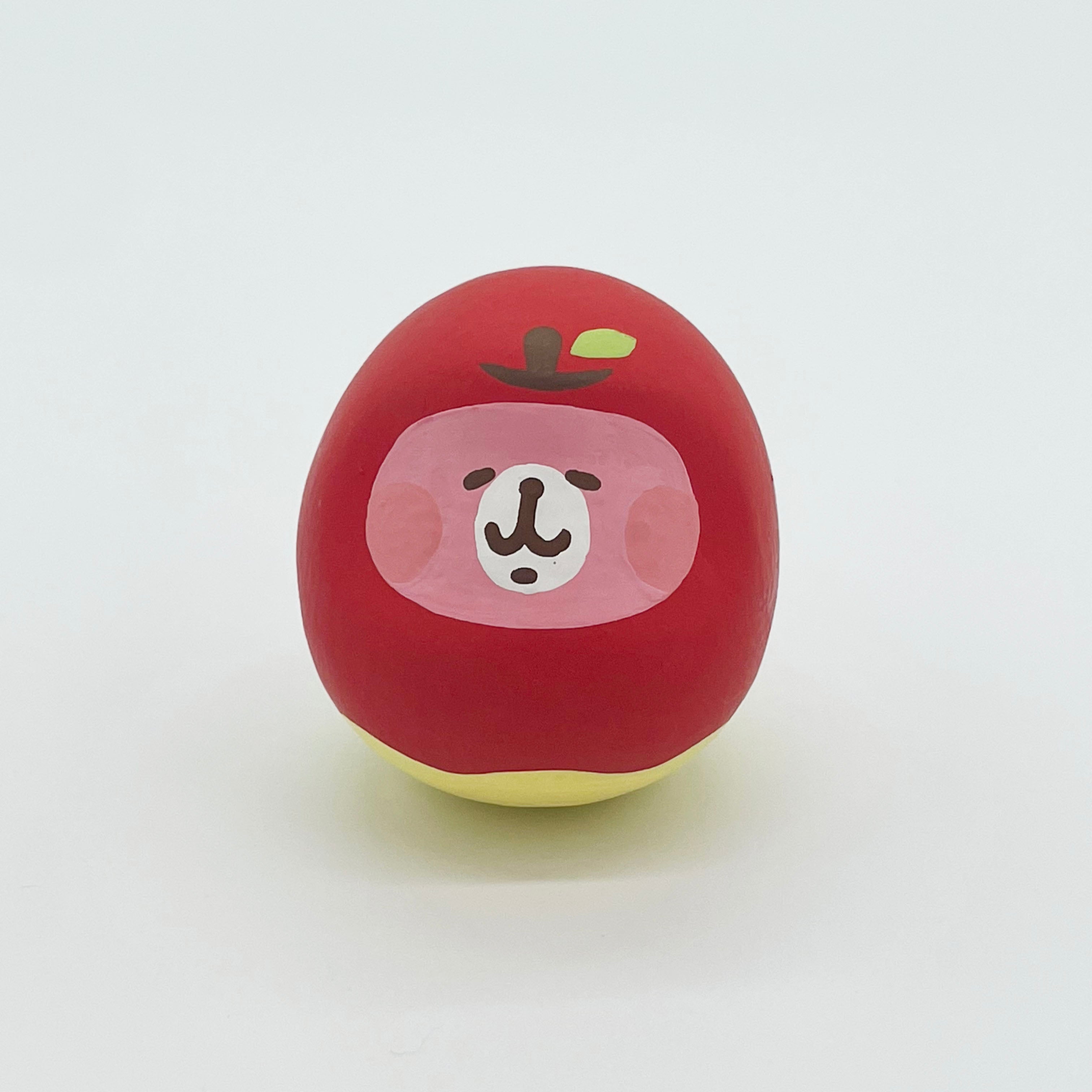 【受注商品】リンゴ　うさぎ　キャだるま小【お届けは12月中旬より順次】