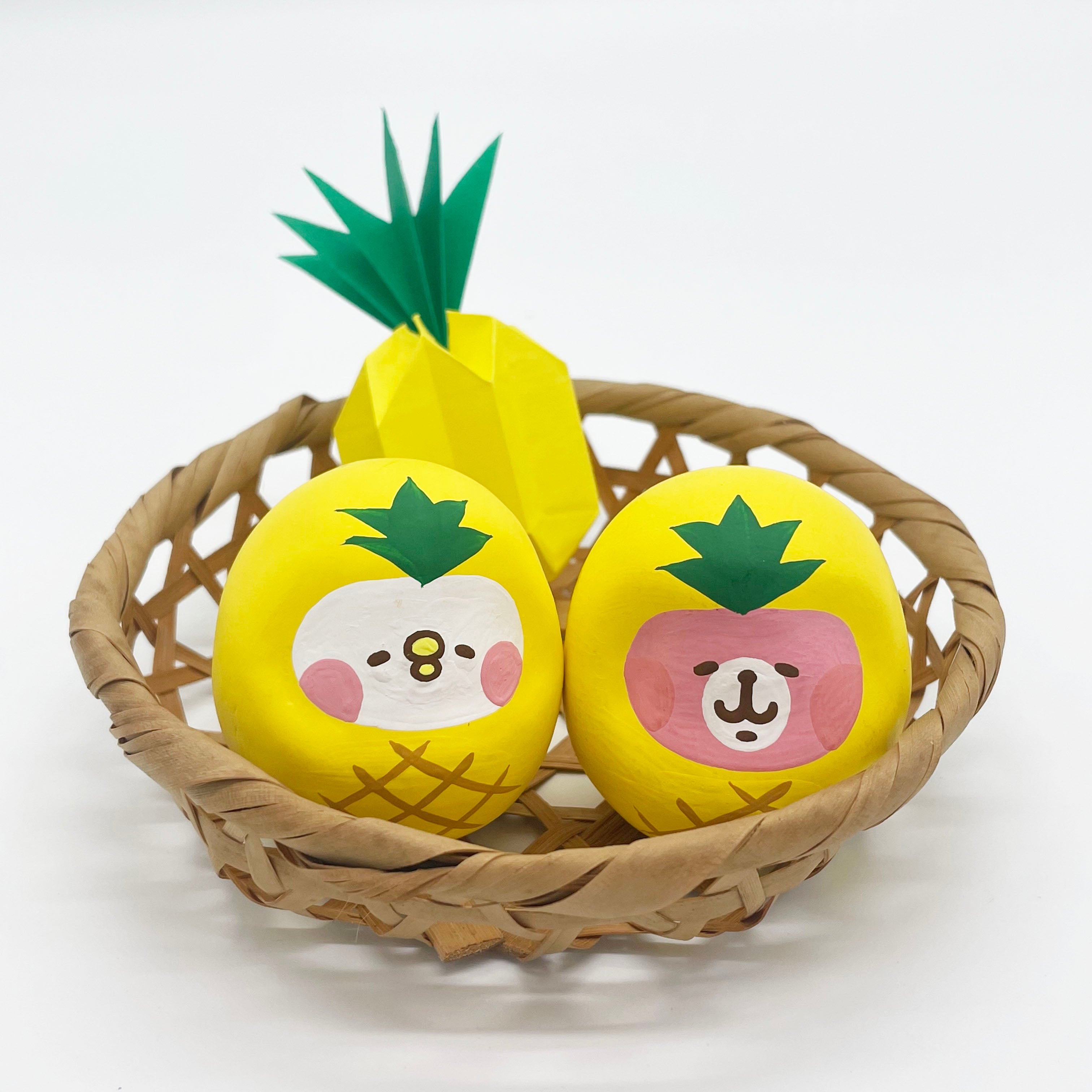 【受注商品】パイナップル　ピスケ　キャだるま小【お届けは12月中旬より順次】