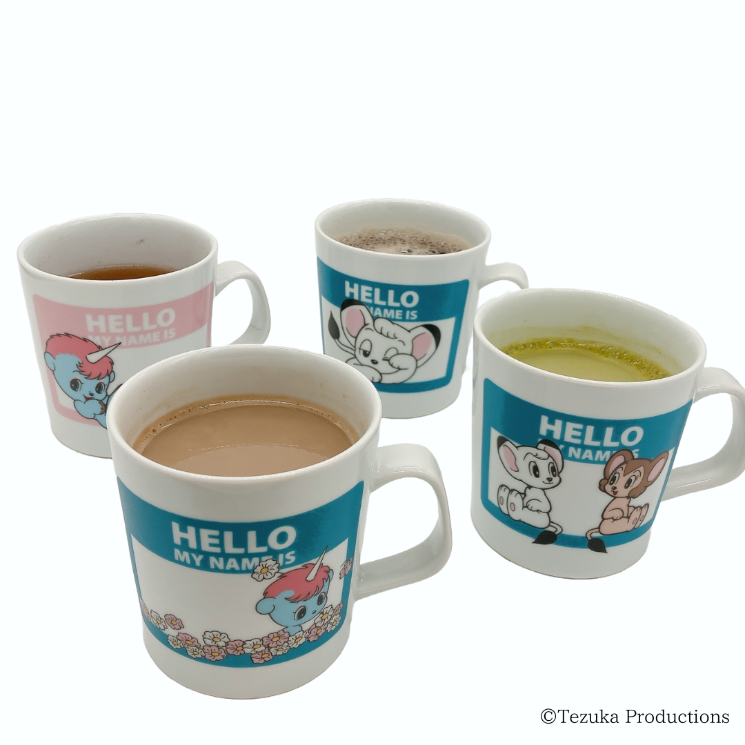 【受注販売商品】＜Kiln-ium＞波佐見焼マグカップ　HELLO MY NAME IS（レオ＆ライヤ）【お届けは11月中旬より順次】