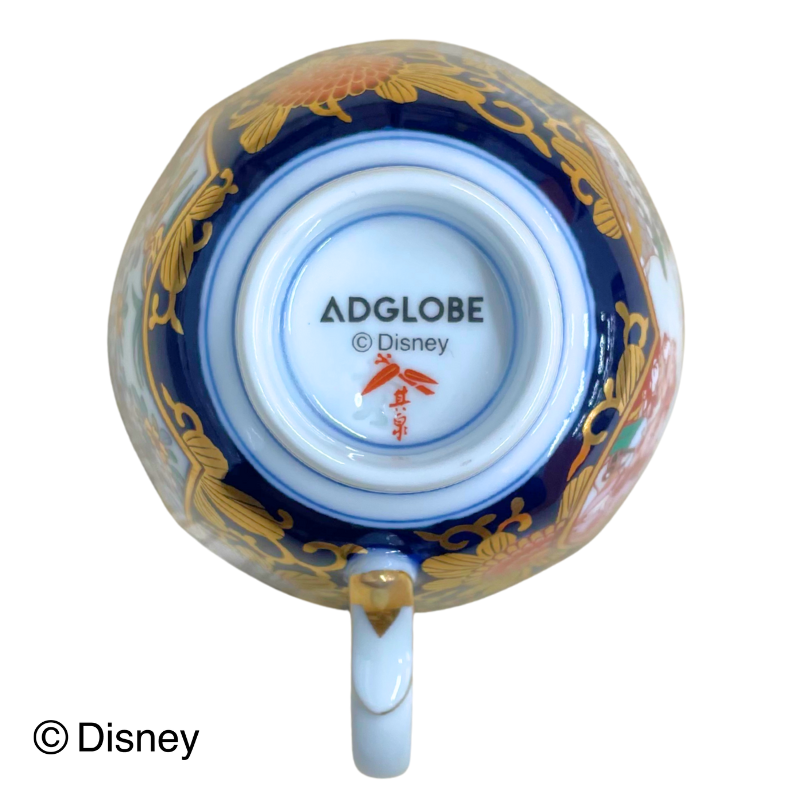 【受注商品】有田焼 古伊万里様式 金彩紅茶碗皿-ミッキー＆ミニー-【お届けは12月下旬より順次】