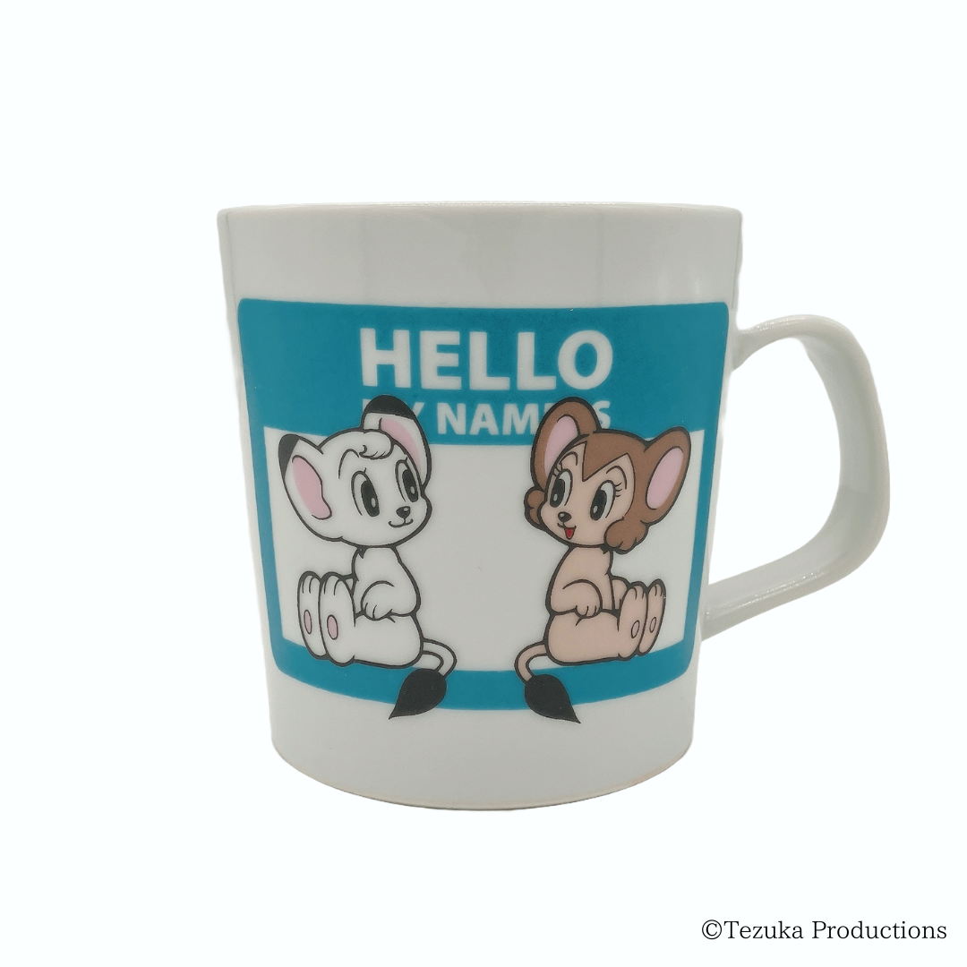 【受注販売商品】＜Kiln-ium＞波佐見焼マグカップ　HELLO MY NAME IS（レオ＆ライヤ）【お届けは11月中旬より順次】