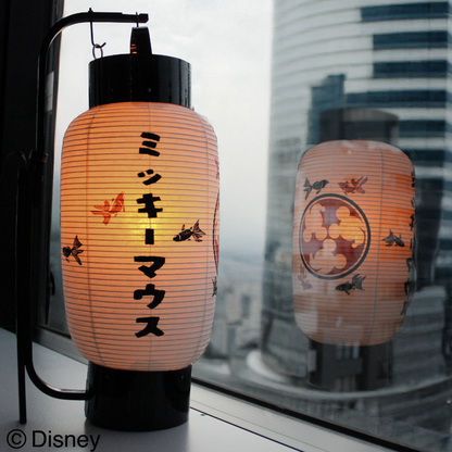 【受注商品】京都 弓張り提灯 影絵金魚　-ミッキー-【お届けは26年1月中旬より順次】