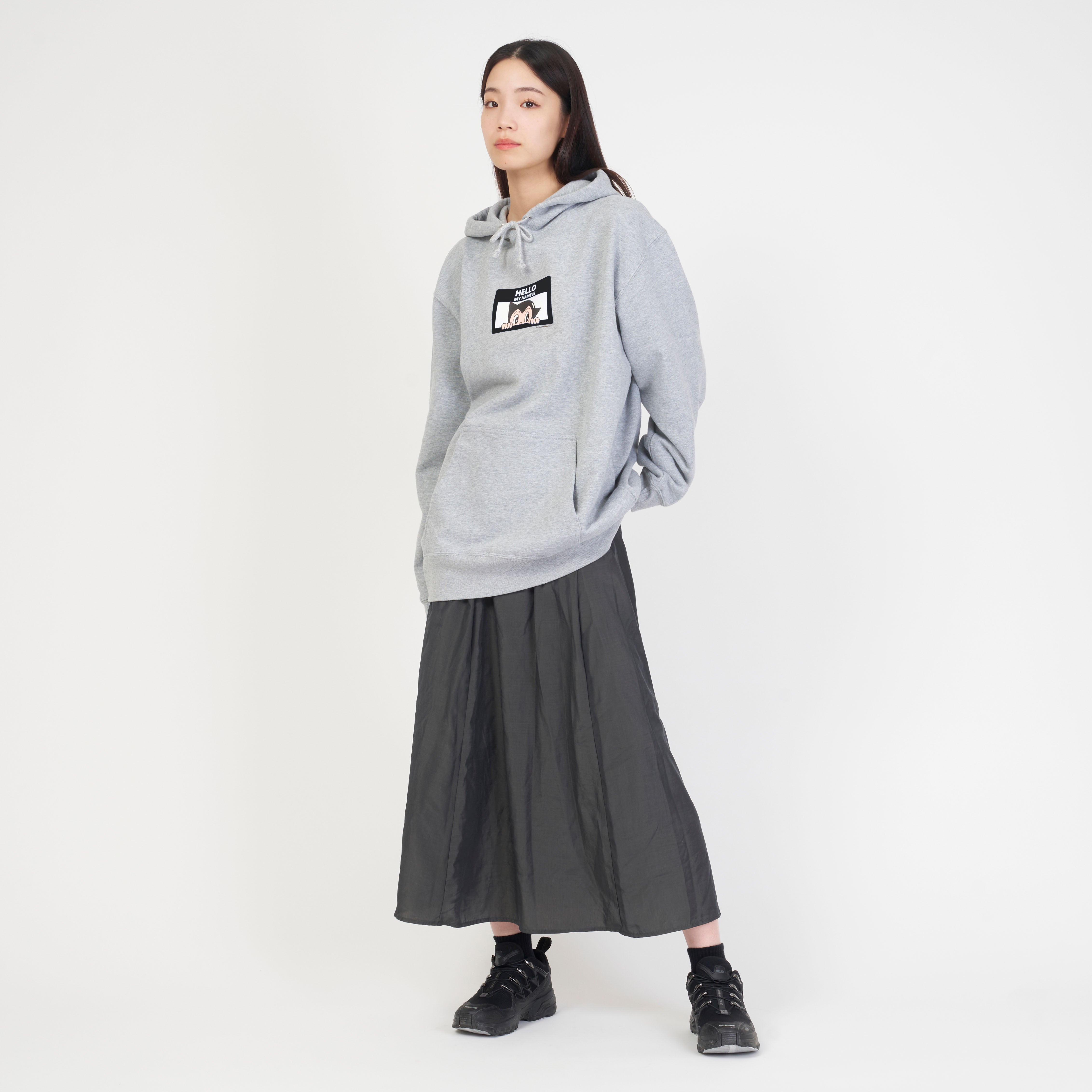 ARC>HELLO MY NAME IS(ATOM)パーカー GRAY×BLACK – Chara'ft ARC>HELLO MY NAME IS(ATOM)パーカー GRAY×BLACK – Chara'ft
