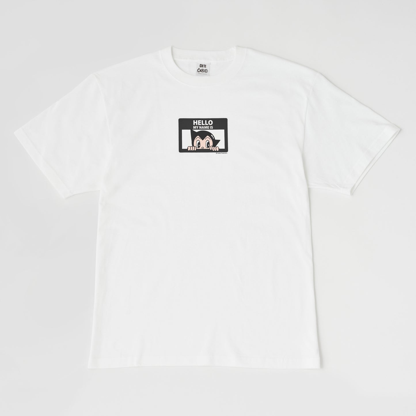 ＜ARC＞HELLO MY NAME IS（ATOM）Tシャツ　WHITE×BLACK