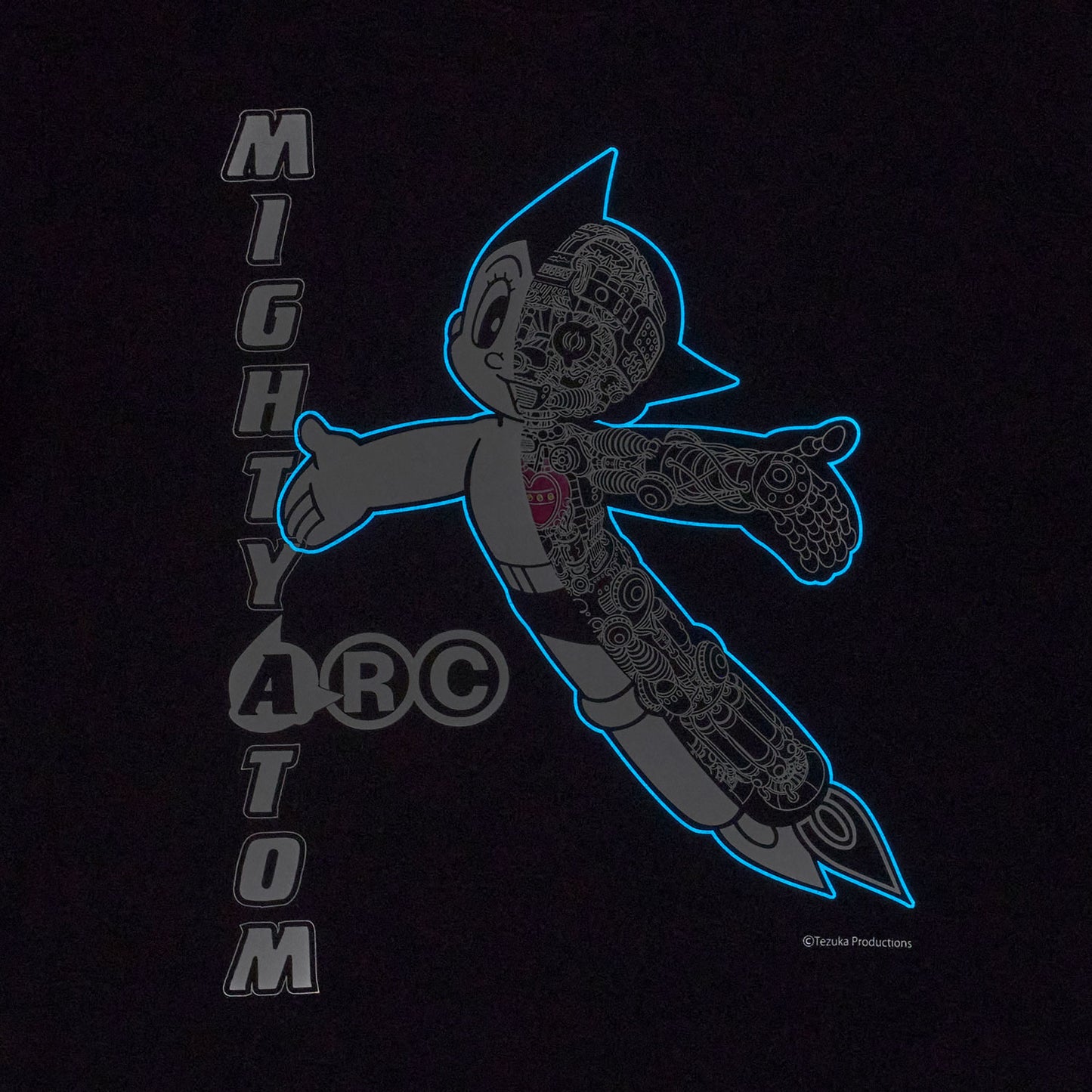 ＜ARC＞OPEN HEART MIGHTY ATOM　ハーフスケルトンロンT