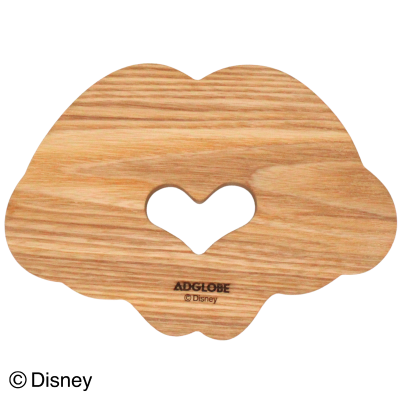 【受注商品】天然木 鍋敷ほの香　-手結びハート-【お届けは12月下旬より順次】