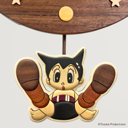 【受注商品】鉄腕アトム 寄せ木振り子時計【お届けは26年2月下旬より順次】