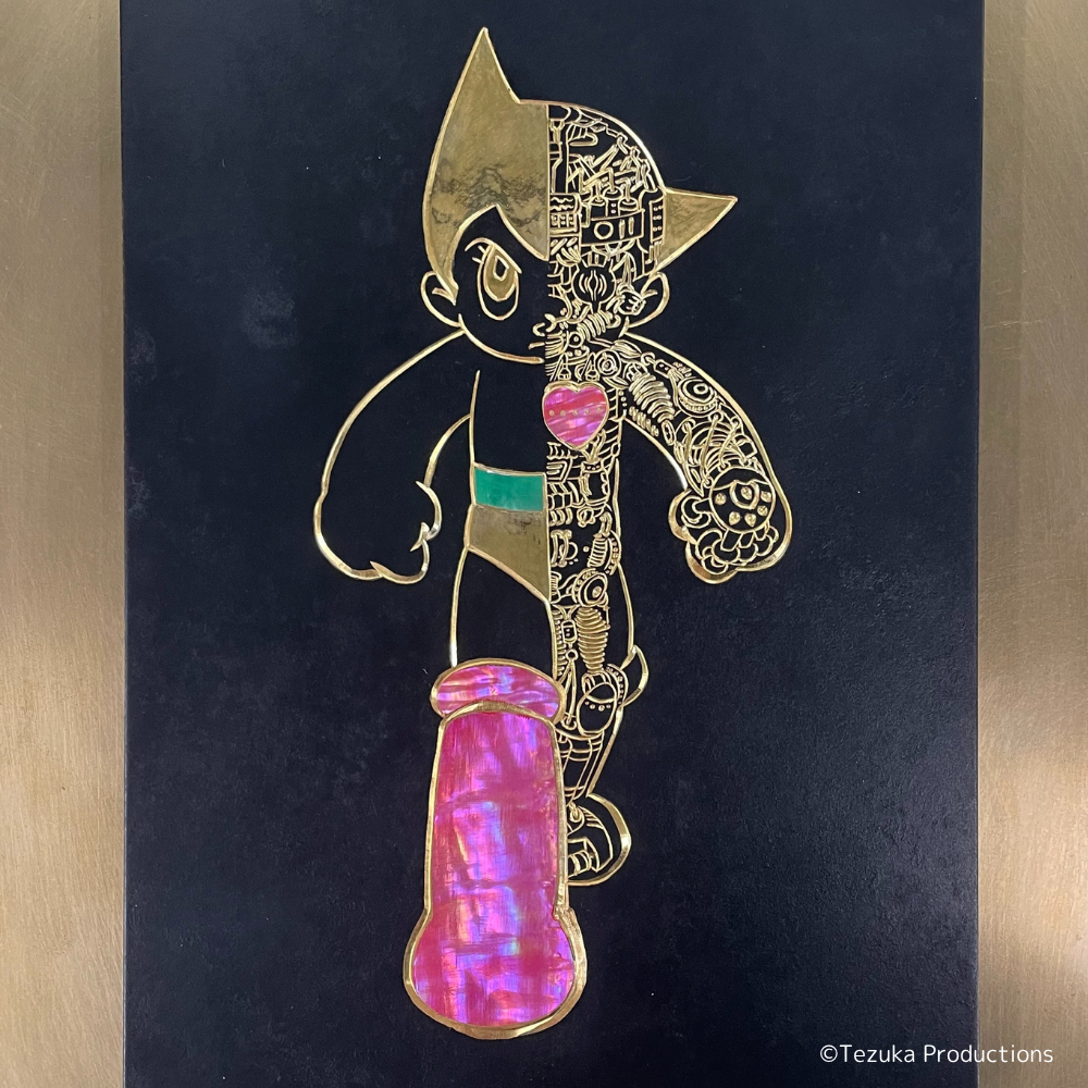 【受注商品】鉄腕アトム 彫金×螺鈿アートパネル【お届けは26年3月下旬より順次】