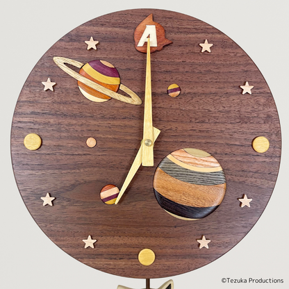 【受注商品】鉄腕アトム 寄せ木振り子時計【お届けは26年2月下旬より順次】