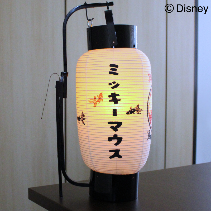 【受注商品】京都 弓張り提灯 影絵金魚　-ミッキー-【お届けは26年1月中旬より順次】