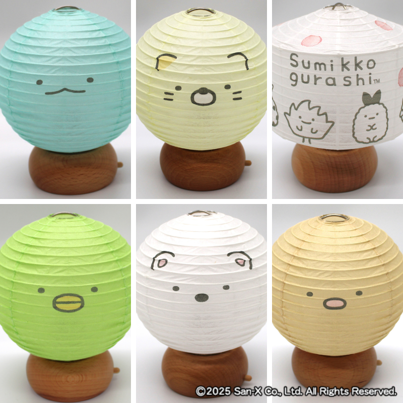アンドリュー・コゥリー作　ミニ額【猫】 受注商品】ころっとミニ提灯-ねこ-【お届けは8月下旬より順次