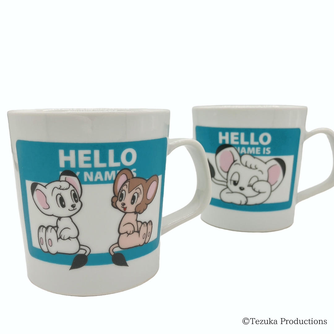 【受注販売商品】＜Kiln-ium＞波佐見焼マグカップ　HELLO MY NAME IS（レオ＆ライヤ）【お届けは11月中旬より順次】