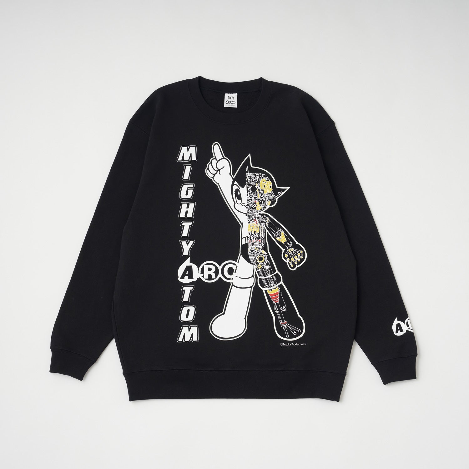 ＜ARC＞NUMBER1 MIGHTY ATOM　ハーフスケルトンスウェット