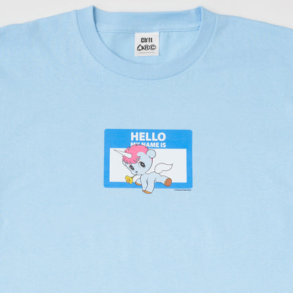 ＜ARC＞HELLO MY NAME IS（ユニコ）Ⅳ　Tシャツ　BLUE