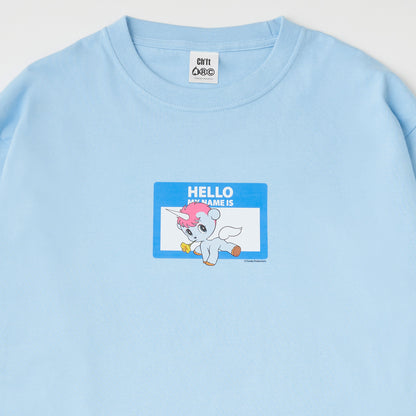 【受注商品】＜ARC＞HELLO MY NAME IS（ユニコ）Ⅳ　ロンT　BLUE【お届けは4月中旬より順次】