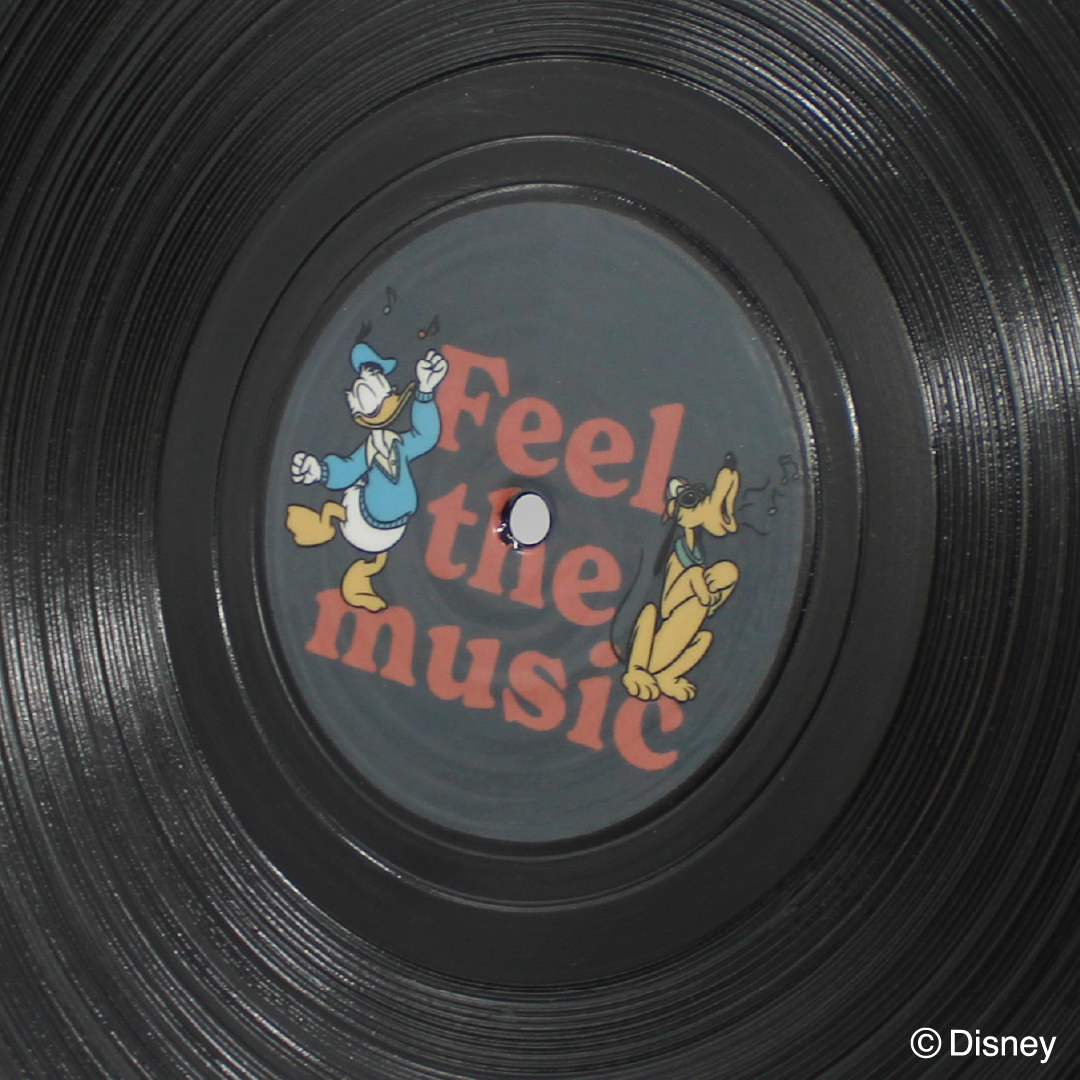【受注商品】レコード飾り皿 ドナルド＆プルート -Feel The Music-【お届けは9月下旬より順次】
