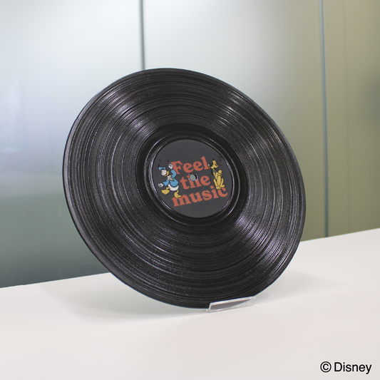 【受注商品】レコード飾り皿 ドナルド＆プルート -Feel The Music-【お届けは9月下旬より順次】