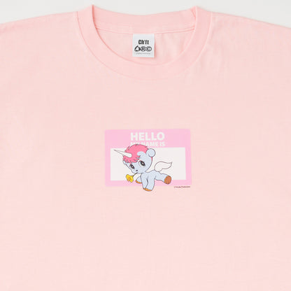 ＜ARC＞HELLO MY NAME IS（ユニコ）Ⅳ　Tシャツ　PINK